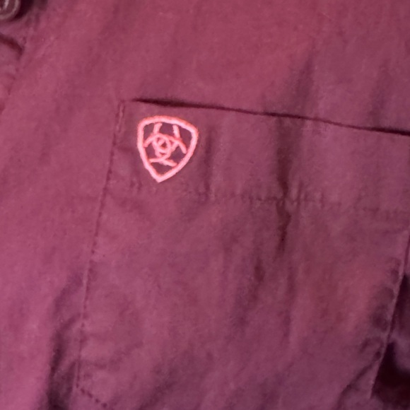 Ariat Deep Plum Long-Sleeve Button-Up Shirt - Picture 4 of 6